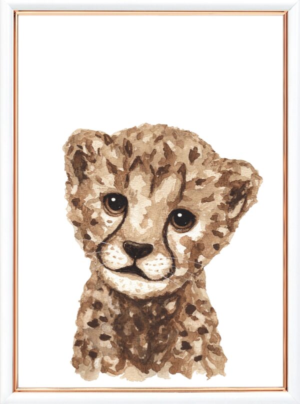 Gepard plakat dyreplakat boerneplakat