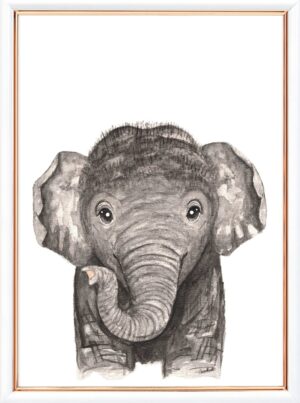 elefant dyreunge plakat boerneplakat